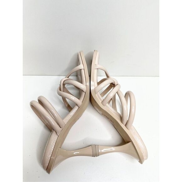 Circus By‎ Sam Edelman Sandals Size 7 Tan Open Square Toe Slip On Heels - Picture 6 of 9